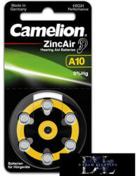 Camelion Zinc Air elem hallókészülék 1.4V A10/ZL 10-BP6 (A10-BP6)