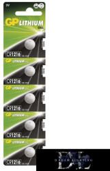 GP Batteries lítium gombelem CR1216 5db/bliszter (B1565)