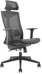 Ergo Office Ergonomikus irodai szék, fekete hálós, magas háttámla, 150 kg teherbírás (70218)