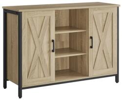 LEOBERT Sonoma tölgy komód állítható polcokkal, állítható lábakkal, 100×70×35 cm (model_2826_1)