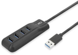 ACT AC6320 4-portos USB3.2 HUB Black (AC6320) - mzona