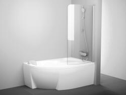 RAVAK Rosa CVSK1 140/150 jobb kádparaván szatén+transparent - szerelvenycenter