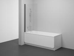 RAVAK NVS1-80 kádparaván fekete+transparent - szerelvenycenter