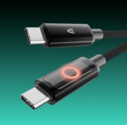 AVAX PULSEY 60W USB-C gyorstöltő kábel 1m szürke (CB654) (CB654)