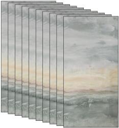 NEXTLY 10 db NEXTLY márvány utánzatú öntapadós tapéta szett, vízálló, állítható, erős ragasztóval, könnyen felhelyezhető, 1, 8 nm fedési terület, 30x60 cm, 2 mm vastagság, 250-7 (s10-250-7)