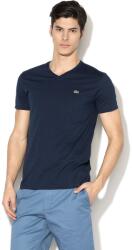 Lacoste Lacoste, V-nyakú pamutpóló, Tengerészkék, 4 (TH6710-166-4)