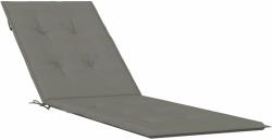 vidaXL melange sötétszürke szövet nyugágypárna (75+105) x 50 x 4 cm 4002488 (4002488)