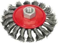 GEKO Korong drótkefe, kör - fonott drót 115mm 01538 (G00606)