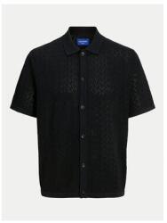 JACK & JONES Férfi ing, Jack and Jones, 304778254, Újrahasznosított poliészter/pamut, M INTL, Fekete (0000304778254_M)