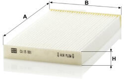 Mann-filter Utastér - Kabin szűrő Mann Filter CU 15 001 (CU15001)