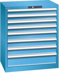 Lista Műhelyfiókos szekrény LISTA, 717x572x850 mm, 8 fiók, világoskék