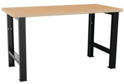 Lista Műhely munkapad LISTA, 1500x700x840 mm, fekete