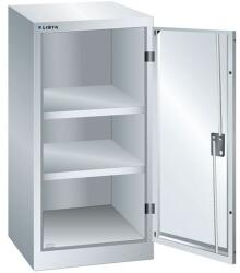 Lista Műhelyszekrény LISTA, 500x400x1000 mm, 2 polc, szürke