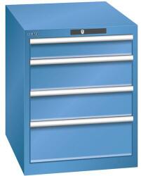 Lista Műhelyfiókos szekrény LISTA, 564x725x700 mm, 4 fiók, kék