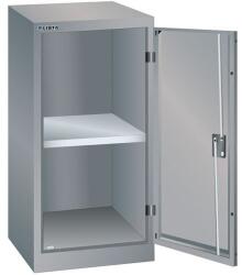 Lista Műhelyszekrény LISTA, 500x400x1000 mm, 1 polc, szürke/ezüst