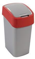 Keter Pacific műanyag szemetes, 9 l űrtartalom, szürke/piros