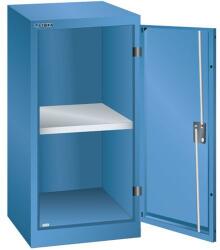 Lista műhelyszekrény polccal, 500x580x1000 mm, teherbírás 60 kg, kék