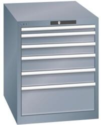 Lista Műhelyfiókos szekrény LISTA, 564x725x700 mm, 5 fiók, sötétszürke - manutan - 662 826 Ft