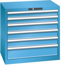 Lista Műhelyfiókos szekrény LISTA, 717x572x700 mm, 6 fiók, világoskék