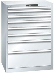 Lista Műhelyfiókos szekrény LISTA, 717x572x1000 mm, 8 fiók, szürke