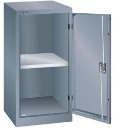 Lista Műhelyszekrény LISTA, 500x400x1000 mm, 1 polc, sötétszürke
