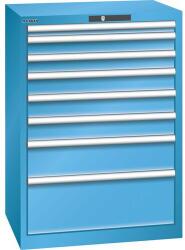 Lista Műhelyfiókos szekrény LISTA, 717x572x1000 mm, 8 fiók, világoskék
