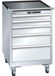 Lista mobil műhelyfiókos szekrény, 564x725x890 mm, 5 fiók, szürke