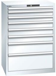 Lista Műhelyfiókos szekrény LISTA, 717x572x1000 mm, 8 fiók, fehér