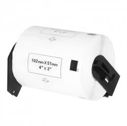 Utángyártott Brother DK-11240, 102mm x 51mm, utángyártott címketekercs, 600 címke (DK11240)