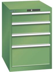 Lista Műhelyfiókos szekrény LISTA, 564x725x850 mm, 4 fiók, zöld