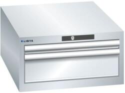 Lista műhelyfiókos szekrény, 2 fiók = 1x 50 + 1x 150 mm 564x725x283 mm, szürke