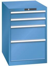 Lista Műhelyfiókos szekrény LISTA, 564x725x800 mm, 4 fiók, kék