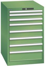 Lista Műhelyfiókos szekrény LISTA, 564x725x850 mm, 8 fiók, zöld