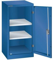 Lista műhelyszekrény polcokkal, 500x500x1000 mm, 2 polc, sötétkék