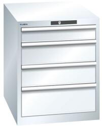 Lista Műhelyfiókos szekrény LISTA, 564x725x700 mm, 4 fiók, fehér