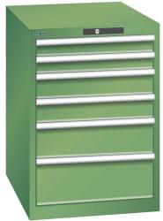 Lista Műhelyfiókos szekrény LISTA, 564x725x800 mm, 6 fiók, zöld