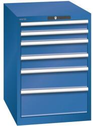 Lista Műhelyfiókos szekrény LISTA, 564x725x800 mm, 6 fiók, sötétkék