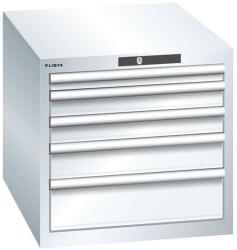 Lista Műhelyfiókos szekrény LISTA, 564x725x533 mm, 5 fiók, fehér