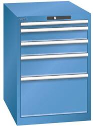 Lista Műhelyfiókos szekrény LISTA, 564x725x800 mm, 5 fiók, kék