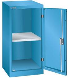 Lista műhelyszekrény polccal, 500x580x1000 mm, teherbírás 60 kg, világoskék