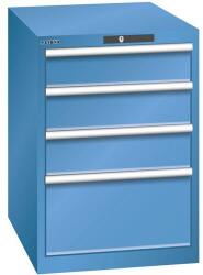 Lista Műhelyfiókos szekrény LISTA, 564x725x850 mm, 4 fiók, kék