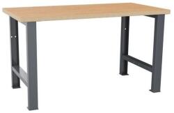 Lista Műhely munkapad LISTA, 1500x750x840 mm, teherbírás 600 kg, sötétszürke