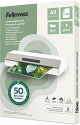 Fellowes Folie de laminare termică, 80 microni, A3, lucioasă, 100 bucăți, FELLOWES "Light (100142988)