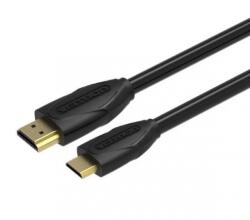 Vention mini HDMI/M - HDMI/M, (fekete) 1, 5m, kábel