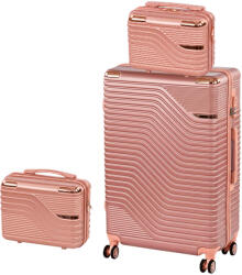 Leziter TraveLux Urban XIV gurulós bőrönd szett rosegold (LTRUBS-XIV-RG) - geminiduo