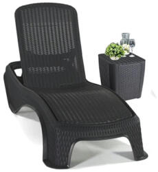 Keter Atlantic kerti nyugágy set Luzon asztallal grafit (241664K_217341) - geminiduo