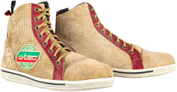 W-TEC Motoros csizma W-TEC SmokinJoe bézs piros csíkkal 47 (22915-47)