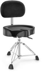 DONNER - Do-DHT-250-BK -EC6642- állítható, háttámlás párnázott dobszék, fekete bársony - dj-sound-light