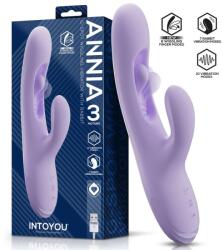 INTOYOU Annia G-Spot Wiggling Rabbit Vibrator 3 Motors Purple Vibrator