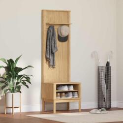 vidaXL Előszobafal FLORO Faggyú barna 50 x 40 x 158 cm Tömör fenyőfa (42011245)